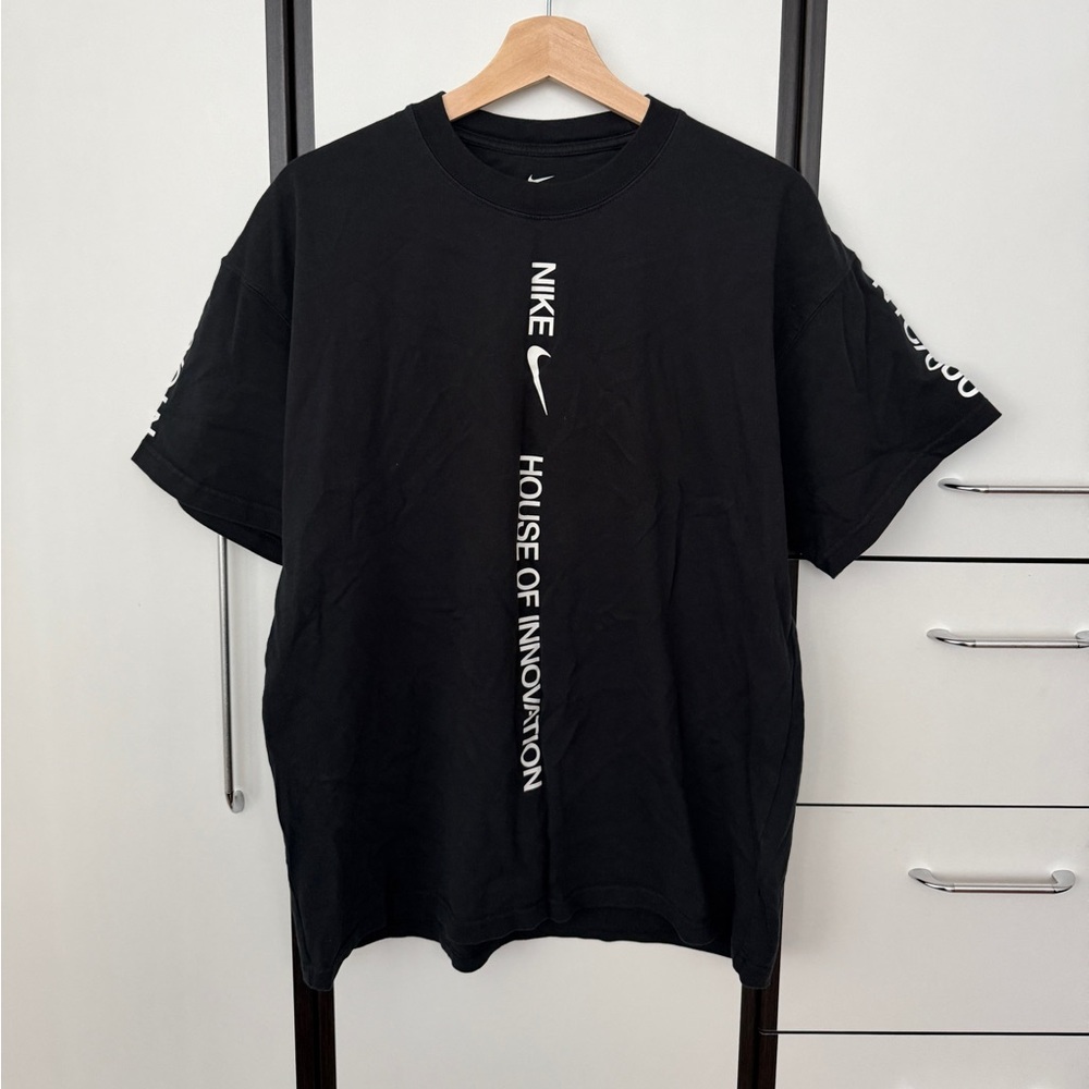 Nike Black Short Sleeve Tee with White Accents